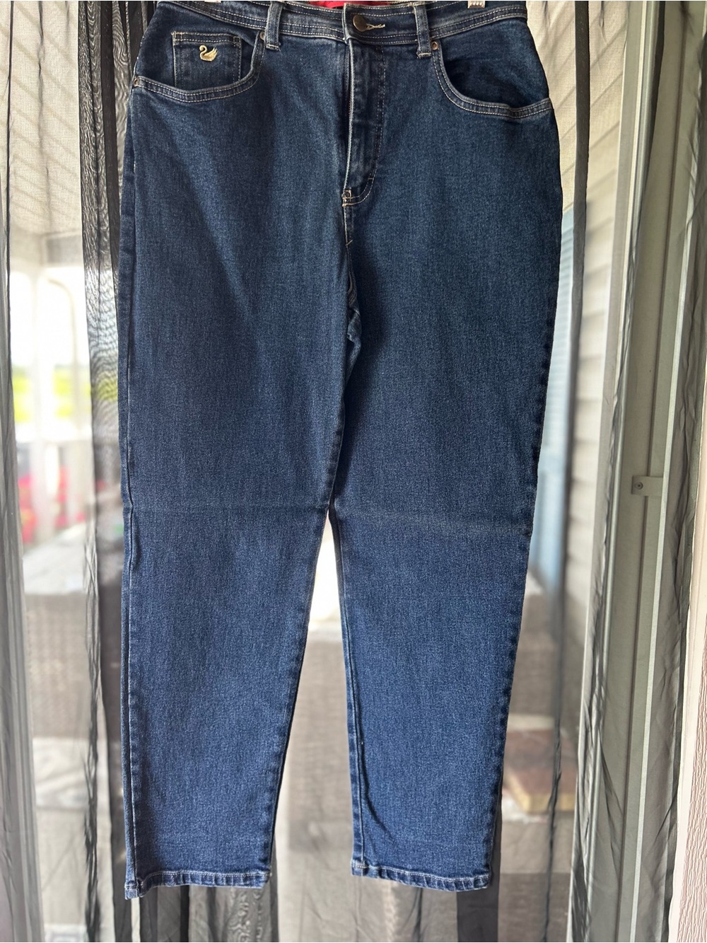 Gloria Vanderbilt Dark Blue High-Rise Women's Jeans vintage mom jeans!